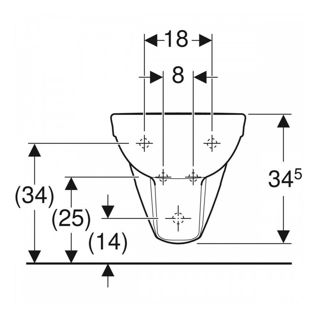 Geberit Selnova fali bidé túlfolyóval (500.264.01.7) új cikk-3