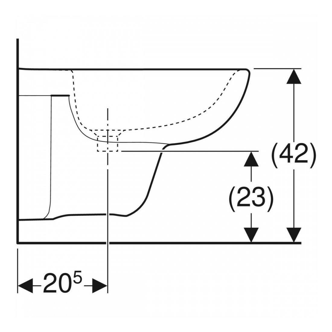 Geberit Selnova fali bidé túlfolyóval (500.264.01.7) új cikk-4