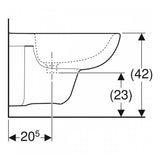 Geberit Selnova fali bidé túlfolyóval (500.264.01.7) új cikk-4