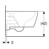Geberit iCon fali WC, mélyöblítésű, zárt formájú, 53cm, új típus (501.661.00.1) - méretrajz