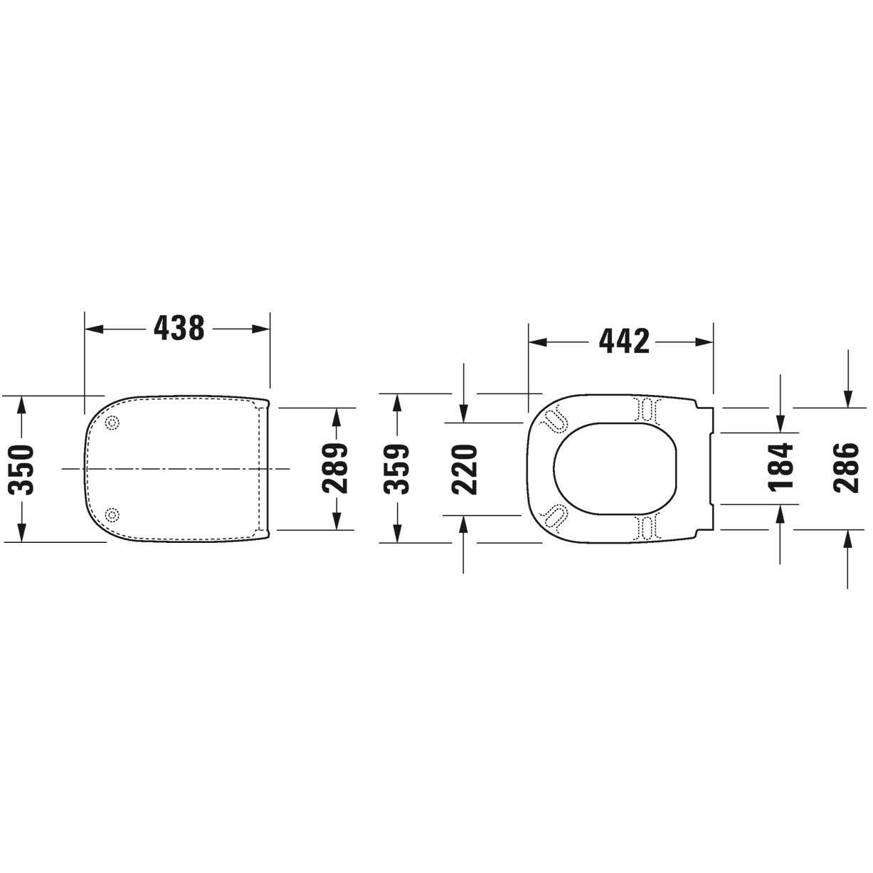 DURAVIT D-Code WC ülőke, soft close (DR0067390000)-1