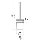 DURAVIT Karree wc-kefetartó, fali (0099571000)-2