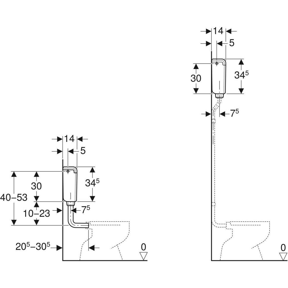 Geberit AP 112 WC-tartály fehér (136.231.11.1)-2