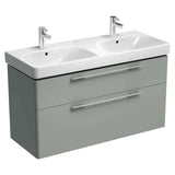 Geberit Smyle Square dupla mosdó, 120x16,5x48cm-2