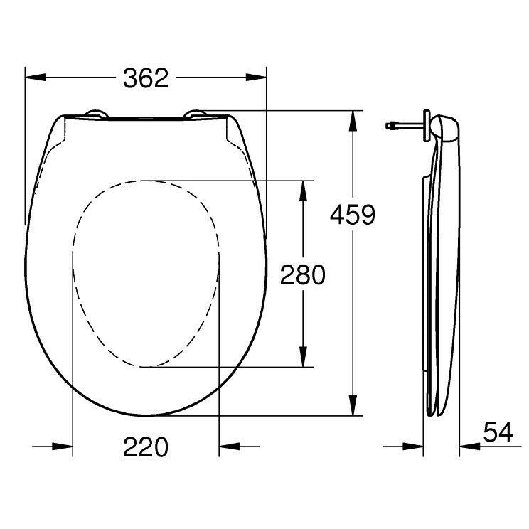 Grohe BauCeramic WC ülőke-2