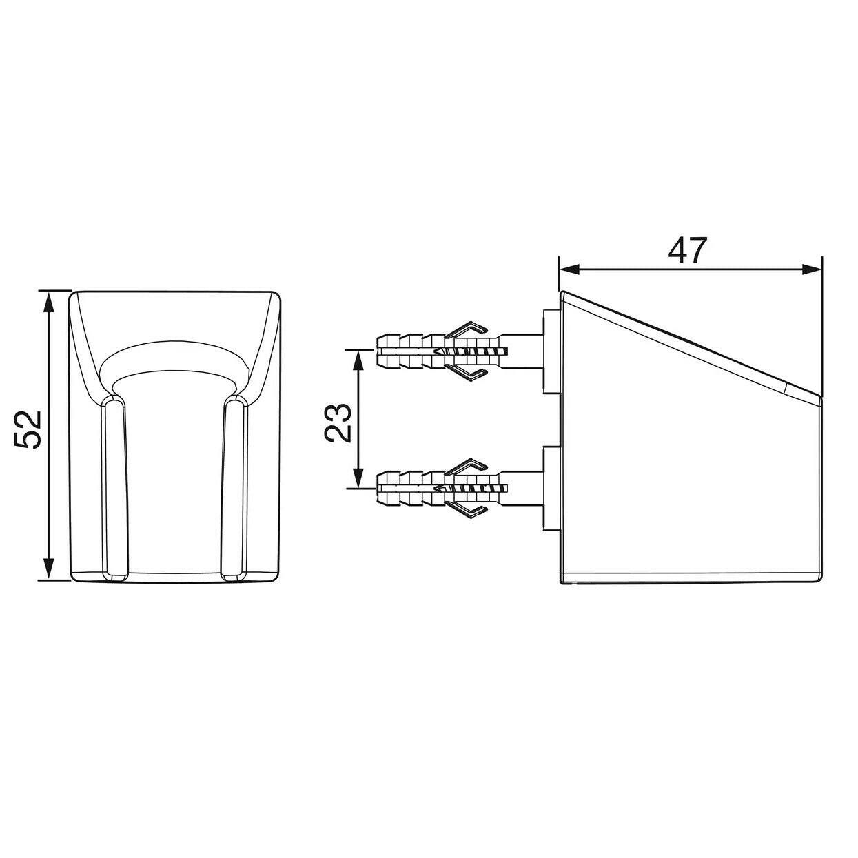 Hansa Basic zuhanytartó fix-1