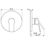 Hansa Basic zuhany csaptelep színkészlet Bluebox-hoz-1