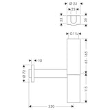 Hansgrohe Flowstar mosdószifon-1