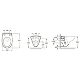 Inker fali wc csésze, mélyöblítésű-1