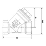 Vízszűrő Y Réz 3/4"-1