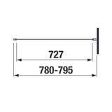 Jika Nion 80 fix zuhanyfal, ezüst/átlátszó üveg, 78x195 cm-1