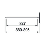 Jika Nion 90 fix zuhanyfal, ezüst/átlátszó üveg, 88x195 cm-1