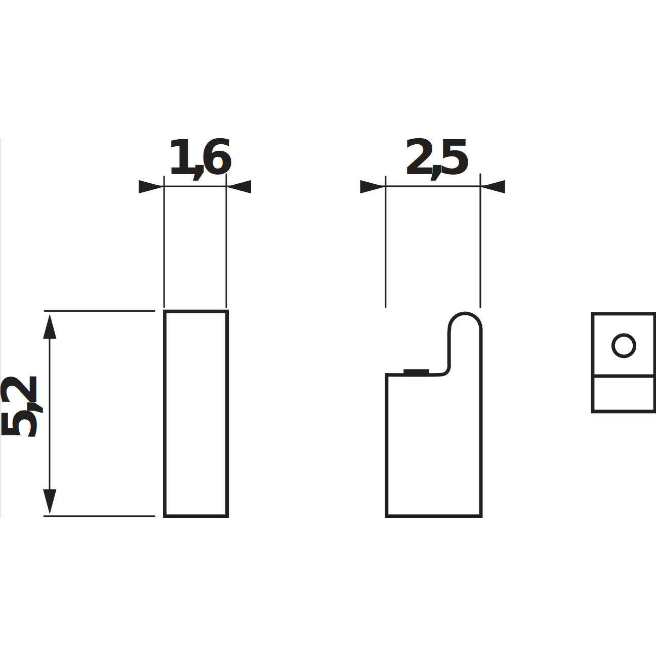 Jika Pure akasztó, fali, krómozott-1