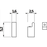 Jika Pure akasztó, fali, krómozott-1