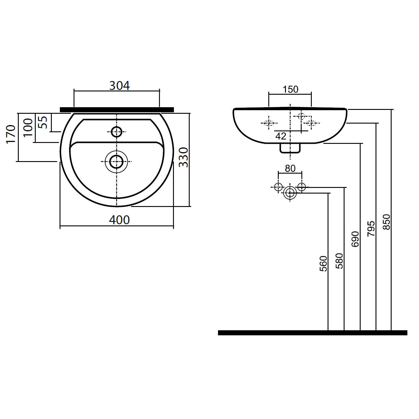 Kolo Rekord kézmosó 40x33-1
