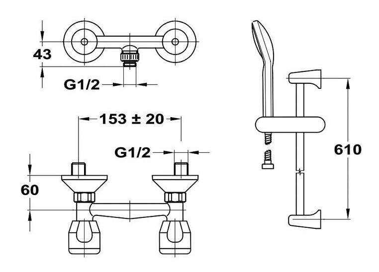 Mofém Eurosztár zuhany csaptelep zuhanyszettel - kifutó, helyette: 143-0115-00-2