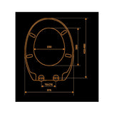 Reactiv Eurostandard WC ülőke, levehető Soft-Close zsanérral-1