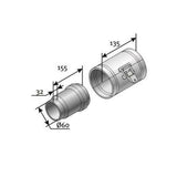 SAUNIER 60/100 PPs ellenőrző idom, egyenes-0