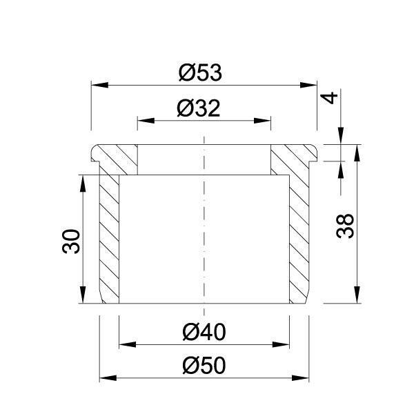 Styron szűkítő 50-32 szürke-1
