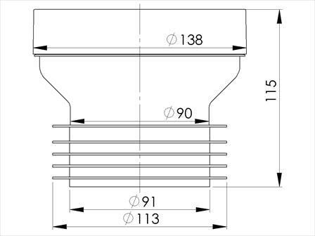 Styron WC-szimering egyenes-1