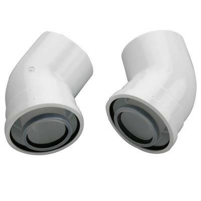 Bosch AZB 911 45°-os könyök 60/100 mm2db / csomag - kifutó-0