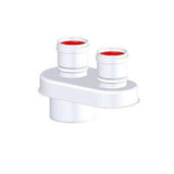 Tricox PPs/Alu osztó adapter, 60/100 - 2x80mm-1