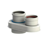 Tricox PPs/Alu osztó adapter, 60/100 - 2x80mm-0