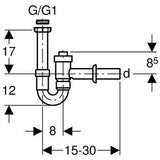 Geberit Mosdóhoz csőszifon 40-es-1