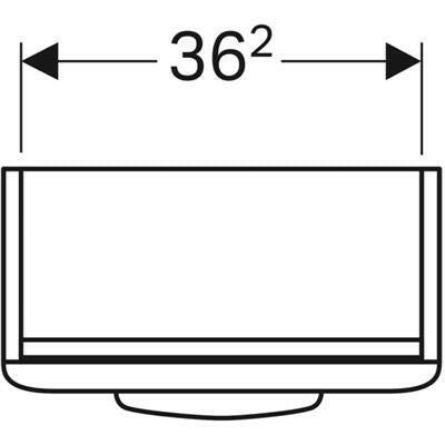 Geberit Selnova alsószekrény kézmosóhoz 1 ajtóval 39,6x55,7x22,6 cm, fehér-2