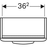 Geberit Selnova alsószekrény kézmosóhoz 1 ajtóval 39,6x55,7x22,6 cm, fehér-2