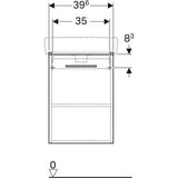 Geberit Selnova alsószekrény kézmosóhoz 1 ajtóval 39,6x55,7x22,6 cm, fehér-3