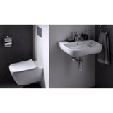 Geberit Smyle Square WC tető, keskeny, SoftClose, króm zsanér - felső rögzítés-1