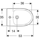 Geberit Selnova fali bidé túlfolyóval (500.264.01.1)-1