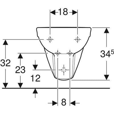 Geberit Selnova fali bidé túlfolyóval (500.264.01.1)-2