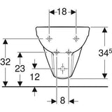 Geberit Selnova fali bidé túlfolyóval (500.264.01.1)-2