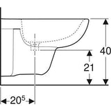 Geberit Selnova fali bidé túlfolyóval (500.264.01.1)-3