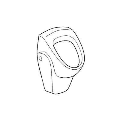 Geberit Selnova vizelde hátsó bekötésű, hátsó kifolyású-1