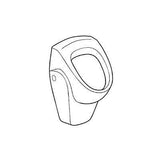 Geberit Selnova vizelde hátsó bekötésű, hátsó kifolyású-1