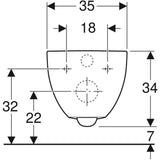 Geberit Acanto fali WC mélyöblítésű, Rimfree, zárt forma-2