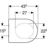 Geberit Acanto WC tető, gyorskioldó zárral, lecsapódásgátlós-1