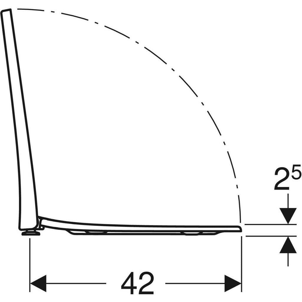 Geberit Acanto WC tető, gyorskioldó zárral, lecsapódásgátlós-3