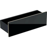 Geberit Acanto fali polc, 45x14.8x15.9cm, porszórt matt fekete/fényes fekete üveg-0