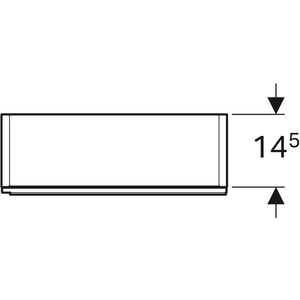 Geberit Acanto magas szekrény egy ajtóval 45x173x17,4 cm, homokszürke/üveg-1