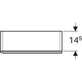 Geberit Acanto magas szekrény egy ajtóval 45x173x17,4 cm, homokszürke/üveg-1