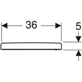 Geberit iCon WC tető, lecsapódásgátlós, gyorskioldó zsanérral, felső rögzítésű-2
