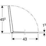 Geberit iCon WC tető, lecsapódásgátlós, gyorskioldó zsanérral, felső rögzítésű-3