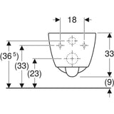 Geberit iCon fali WC, mélyöblítésű, zárt formájú, 53cm, új típus (501.661.00.1) - méretrajz