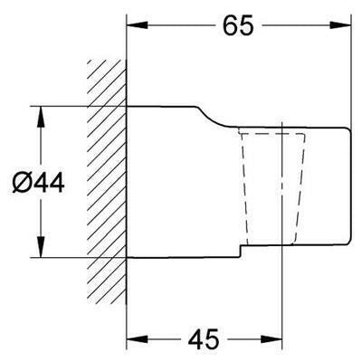 Grohe Relexa zuhanytartó fix (28622000)-1
