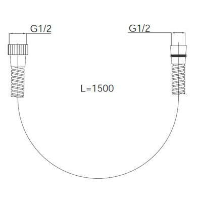 HERZ zuhanygégecső UH12001-1
