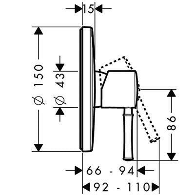 Hansgrohe Talis Classic zuhany csaptelepszínkészlet - kifutó-1